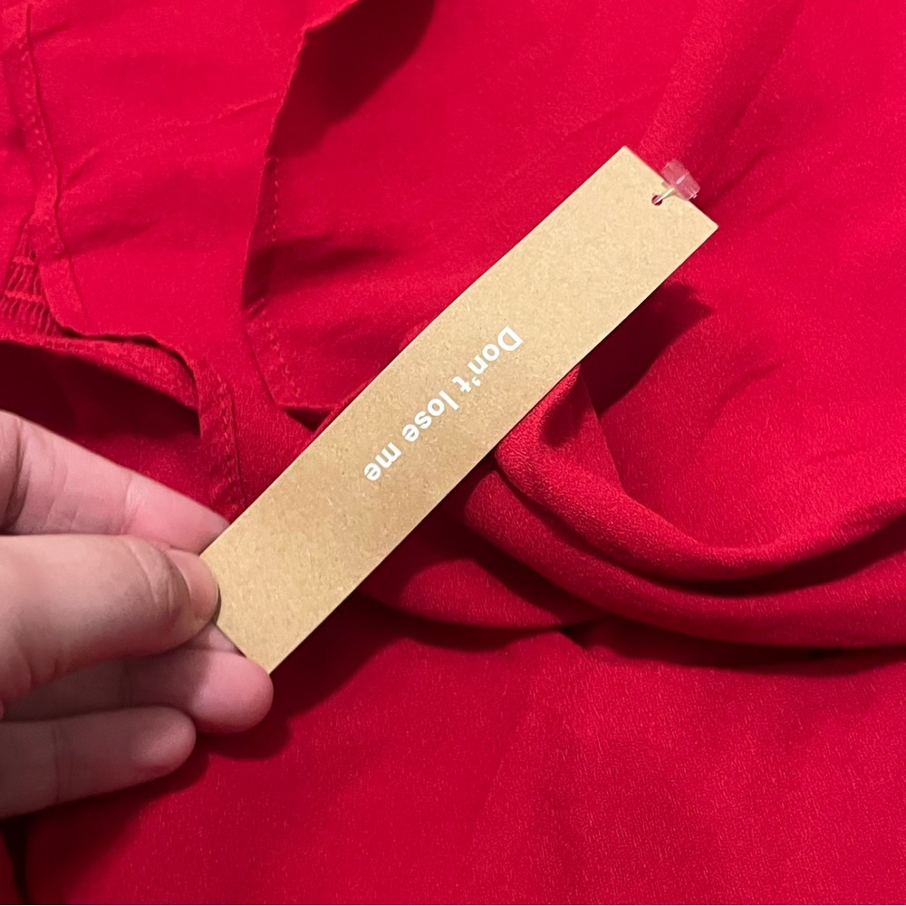 Reformation Bryson Dress Cherry 2 Pink Red NWT - Picture 8 of 10